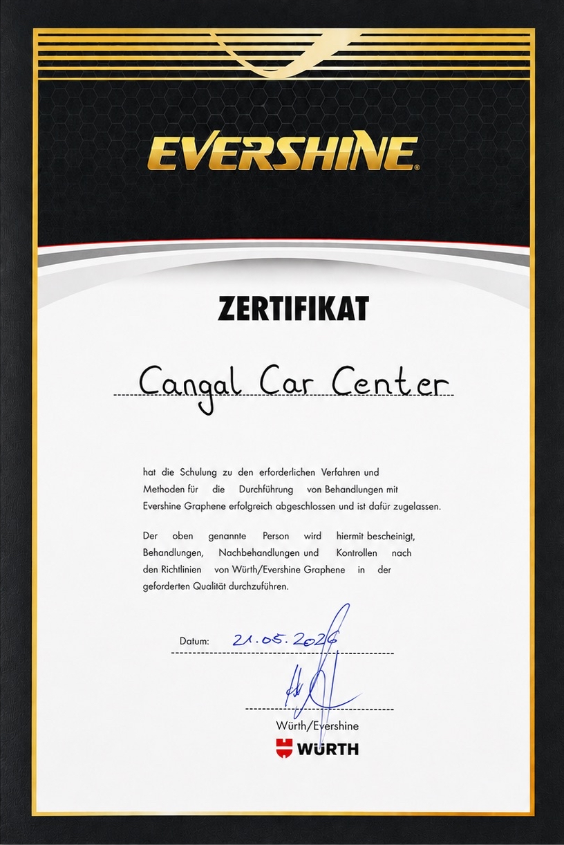 Graphenversiegelung Zertifikat 1